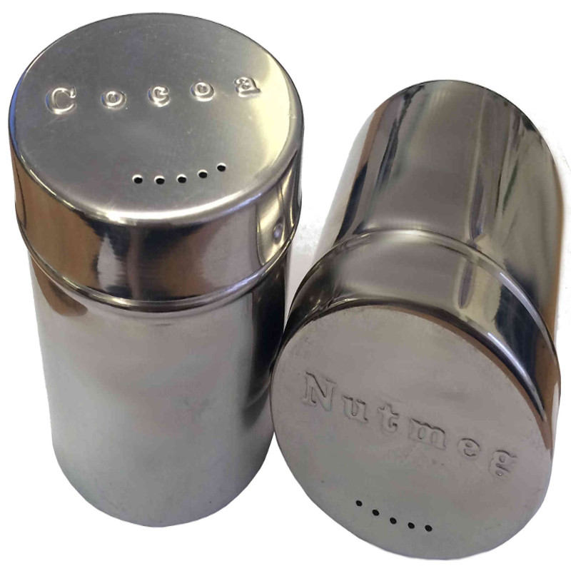 Embossed 'ingredient' shakers