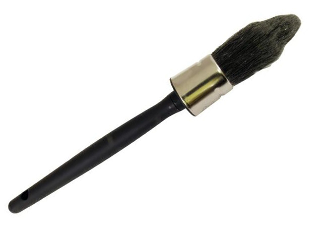 Coffee Grounds Brush Soft Bristles Large Plastic Black Handle