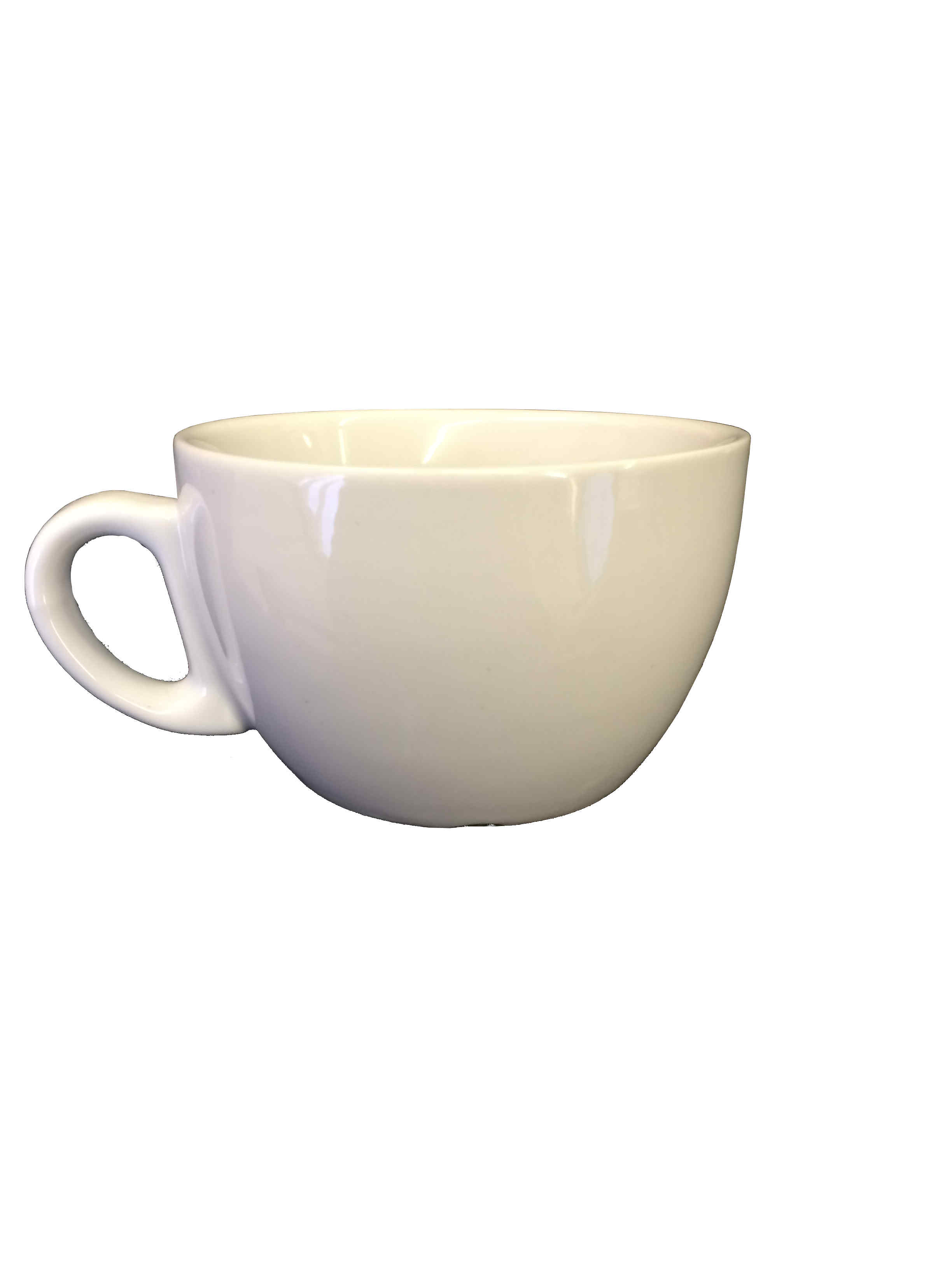 Bowl shape cup with rounded handle (various sizes available)