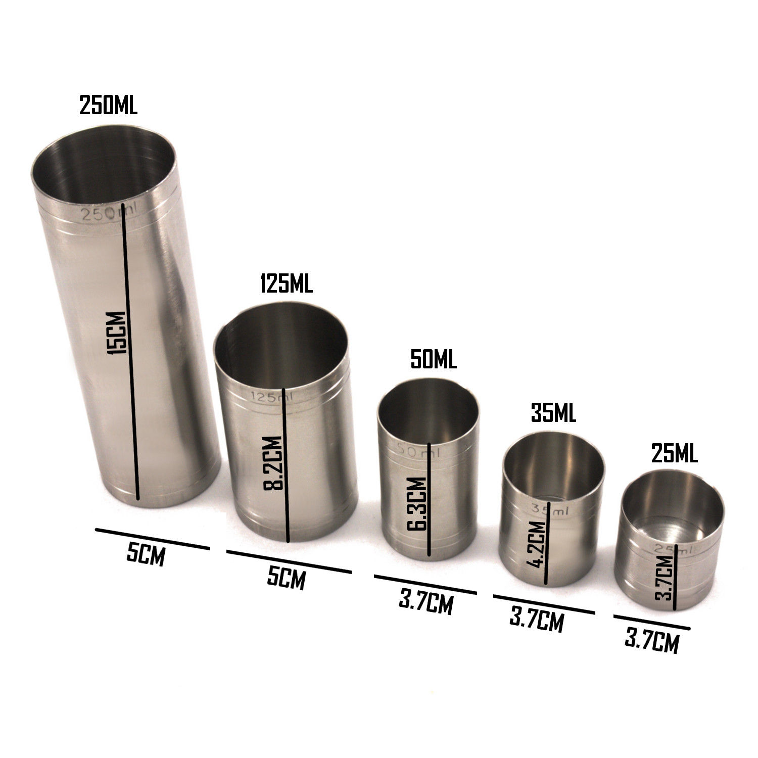 Thimble Spirit Shot Measures